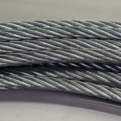 HONEYWELL Galvanized Cable W/Thimble One End Sz 120 ft. L x 3/8", SGLL/120FT