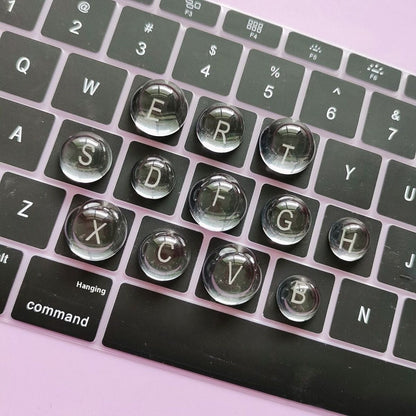 Heightened DIY Crystal Glass Ball Keyboard Stickers