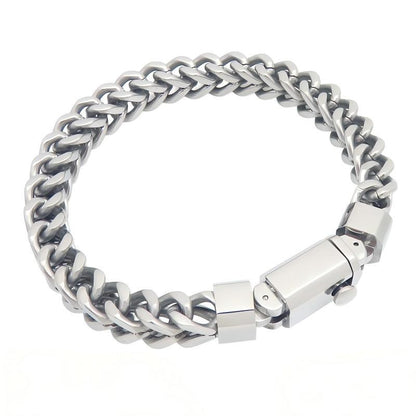 Fashionable And Simple Round-Grinding Dragonbone ChainTrendy For Men