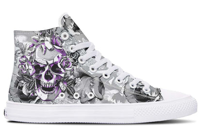 Printed Couple High Top Canvas Shoes