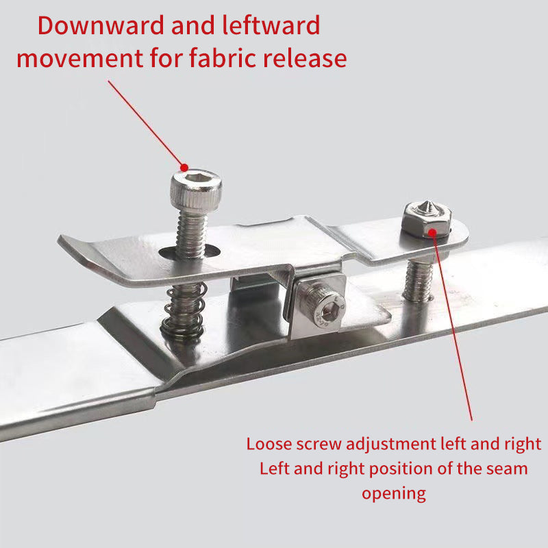 Flat Car Press Stop Stitching Aid