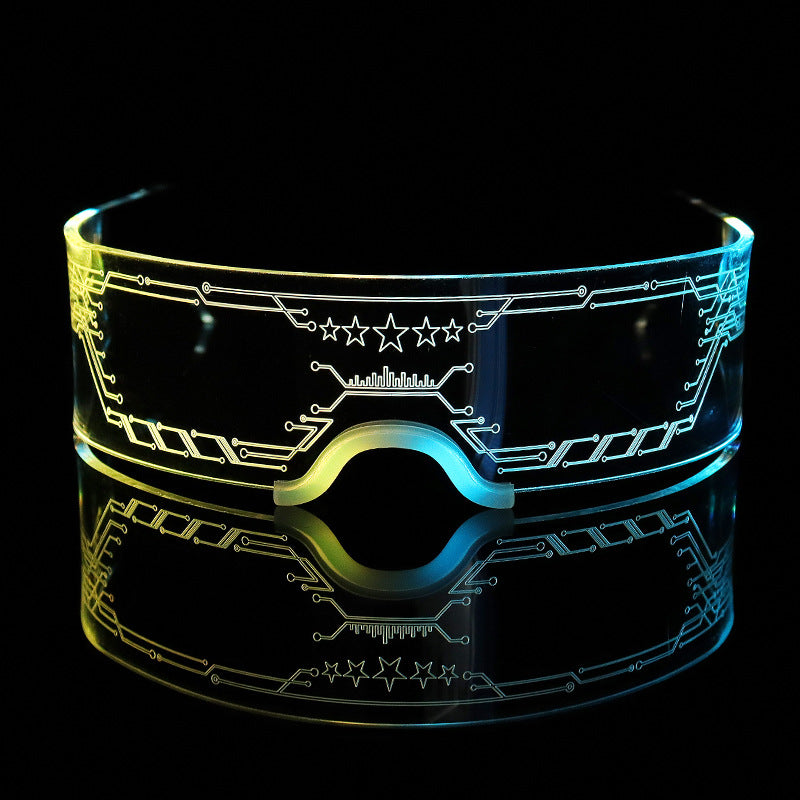 Technology Colorful 3D Luminous LED Glasses Fashion