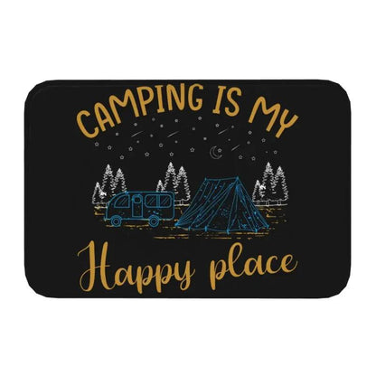 River Scenery Flocked Floor Mat Ground Protection Mat