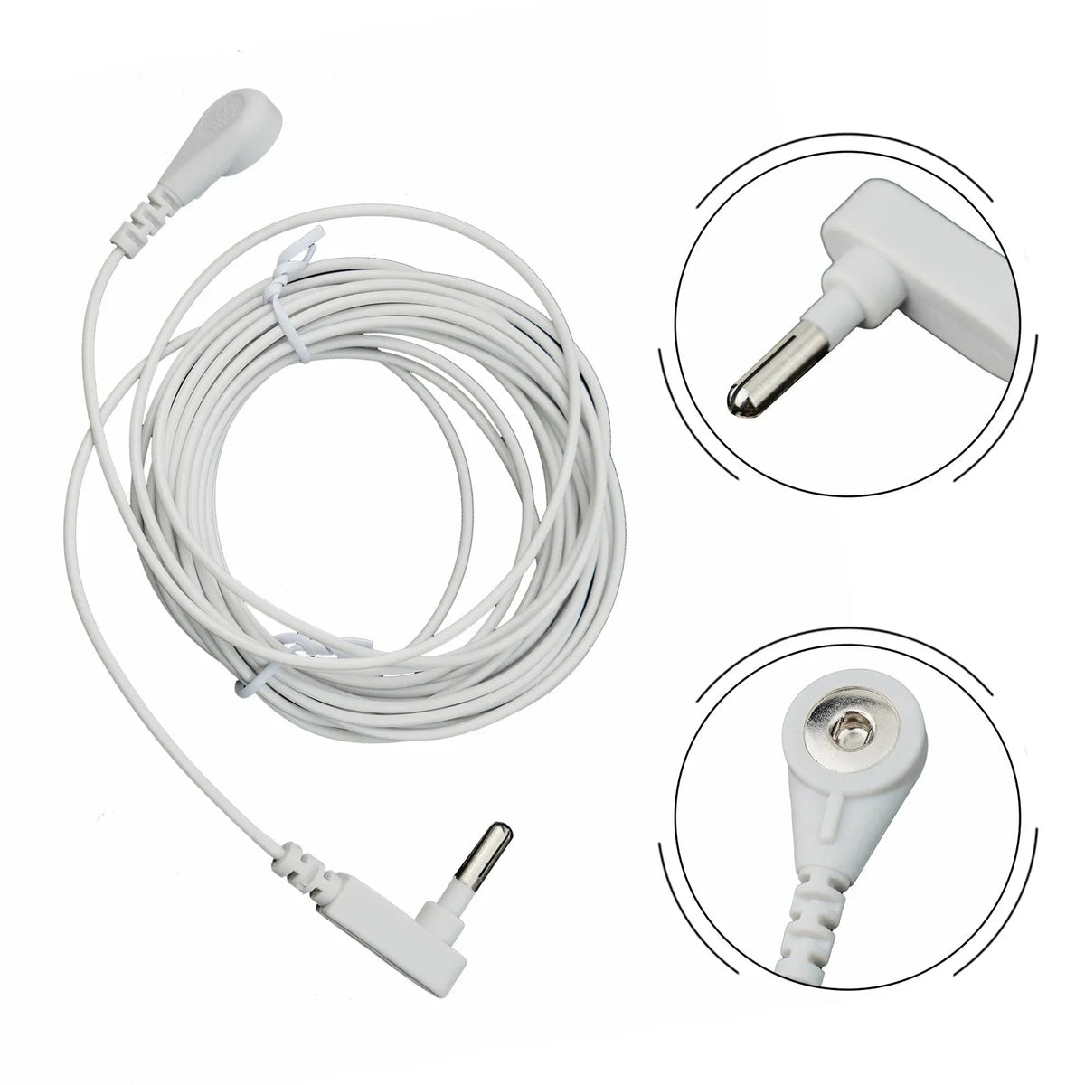 Antistatic Wrist Straps Accessory Conductive Garments Banana Plug End Conductive Garments Mm Right Angled Snap Fitting