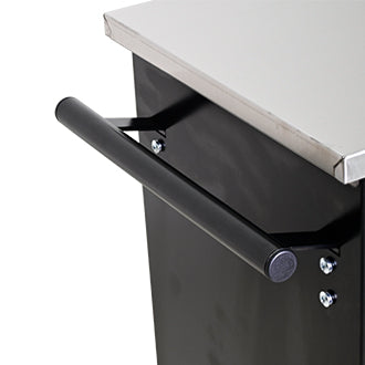 4 DRAWERS MULTIFUNCTIONAL TOOL CART WITH WHEELS-BLACK