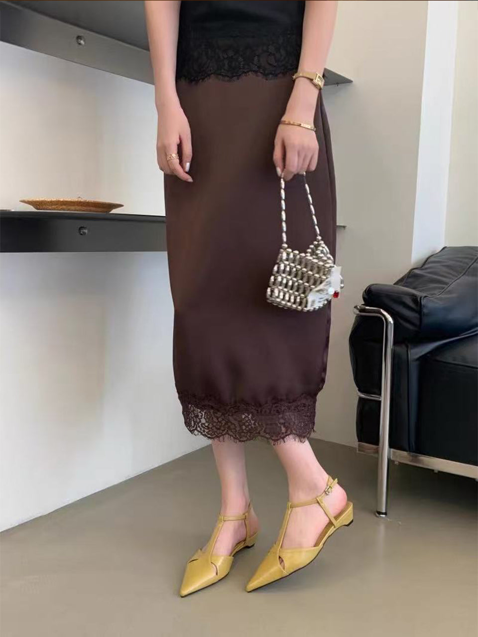 Women Elegant Minimalist T-Strap Hollow Cutout Pointed Toe Low Slim Stiletto Slingback Pumps, Matching Casual Daily  Heels