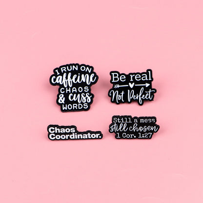 Fashionable And Creative English Letter Brooch