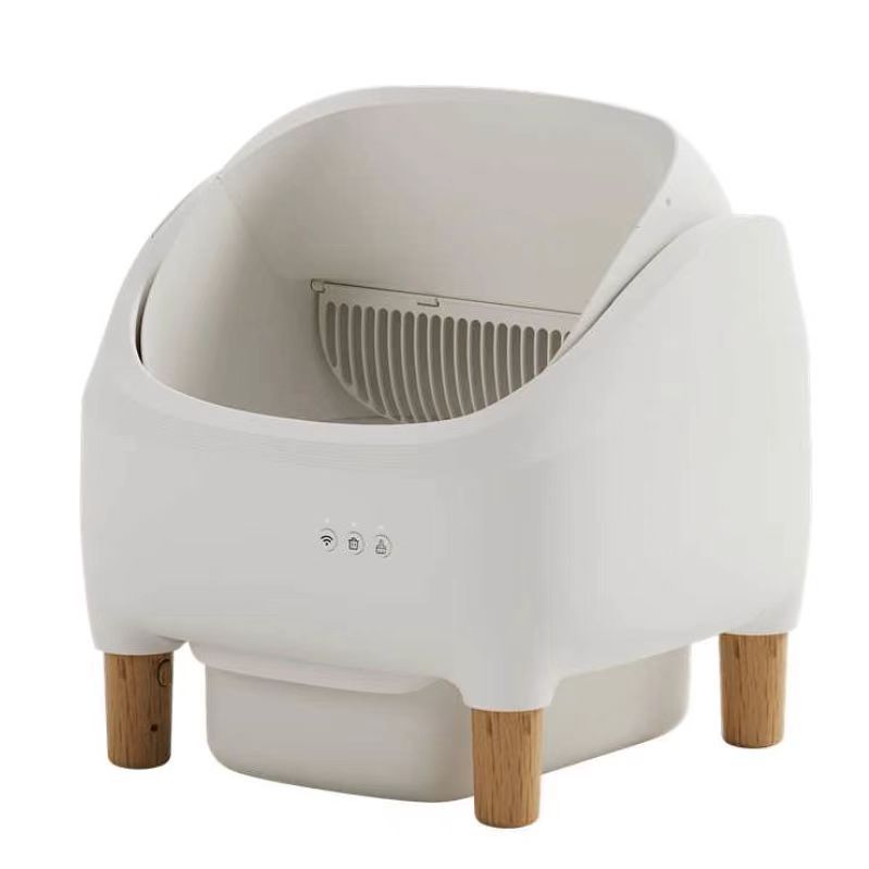 Automatic Intelligent Litter Box Semi-closed Drawer Shovel-free Cat Toilet