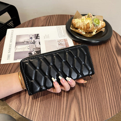 Women's Fashion First Layer Cowhide Zipper Bag