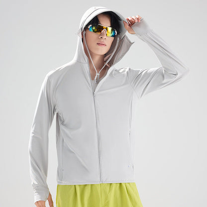 Mens Outdoor Ice-silk Sun-protective Clothing