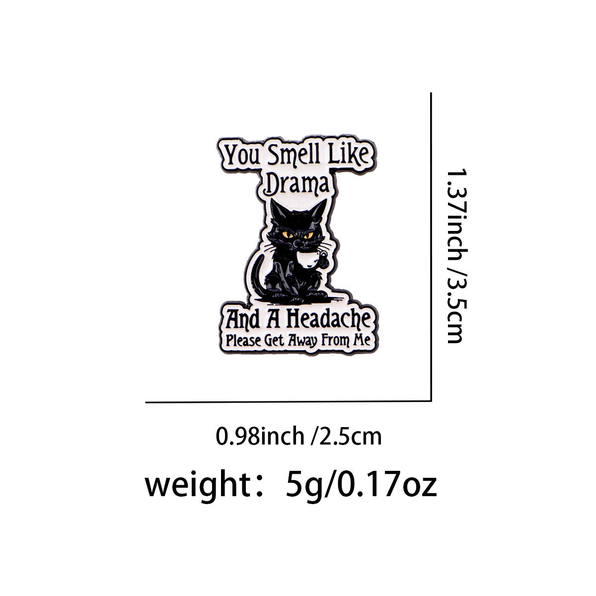 Different-letter English Brooch Alloy Badge