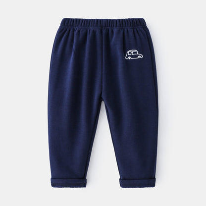 Winter new children's plus velvet leggings