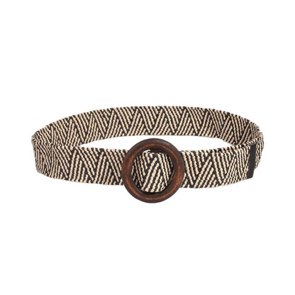 Bohemian Belt, Pp Grass Belt, Woven Belt, Skirt Matching, Natural Style, Versatile Decorative Elastic Belt For Women