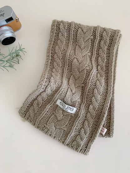 Herringbone Knit Scarf For Women