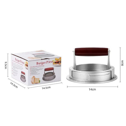 DIY rotary meat patty press three in one adjustable household aluminum alloy hamburger meat press mold manual
