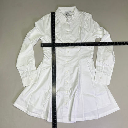 STEVE MADDEN Fit & Flare Shirt Dress Long Sleeve Button Cuff Women's Sz S Cloud