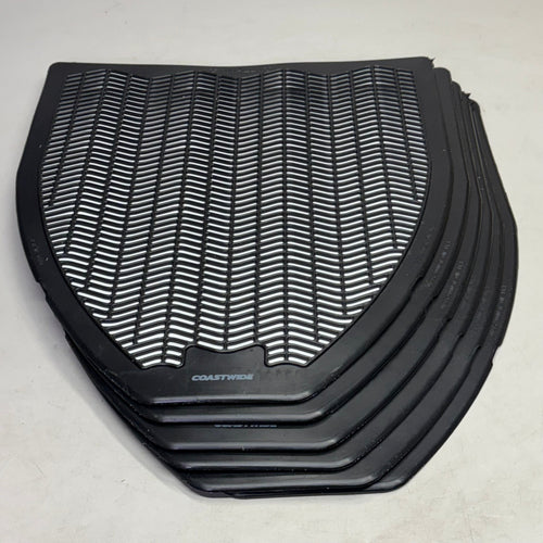 COASTWIDE PROFESSIONAL (6 Pcs) Urinal Floor Mat 20" x 17.5" Black