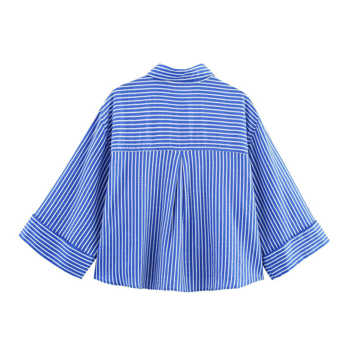 Retro-style Striped Blouse For Women