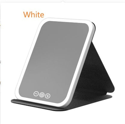 Portable Foldable LED Makeup Mirror With Built-in Lights