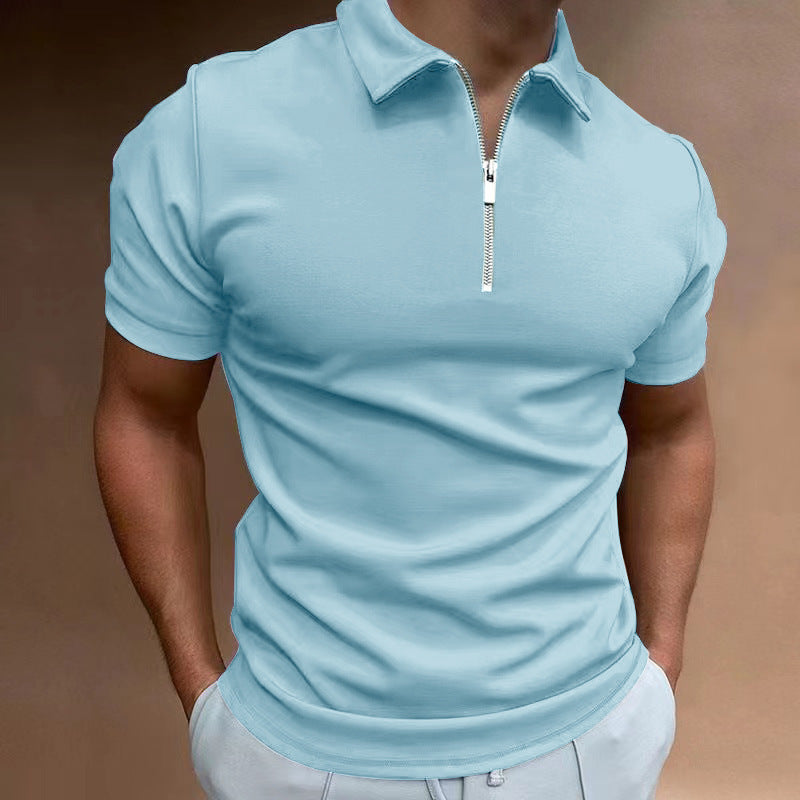 New Men's Casual Short Sleeve Digital Print POLO Shirt