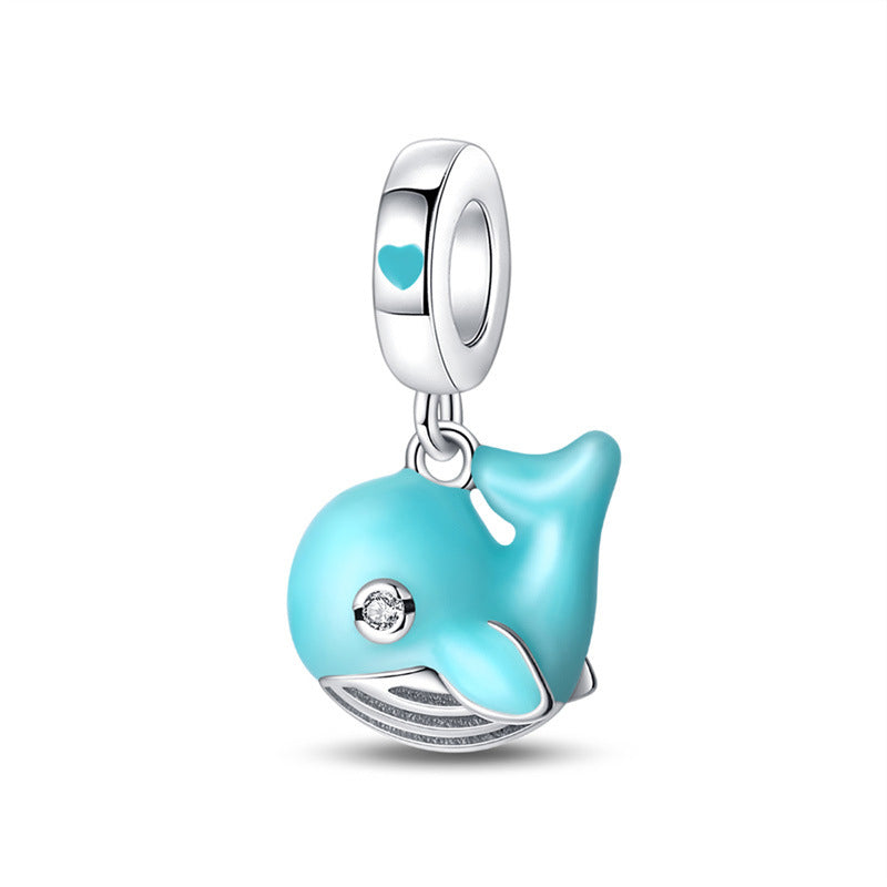 Marine Life Series Silver-Plated DIY Loose Beads For Jewelry Making