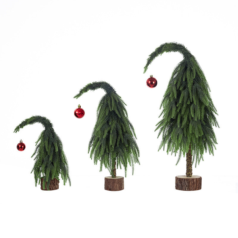 Crooked Neck Christmas Leaves Nobelson Home Small Desktop Ornament