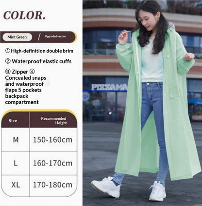 Heavy-Rainproof One-Piece Raincoat For Electric Bicycles