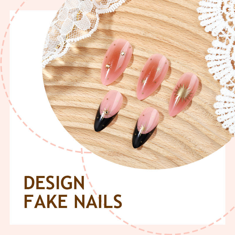Star-studded Rhinestone-decorated Wearable Nails