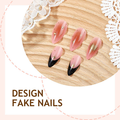Star-studded Rhinestone-decorated Wearable Nails