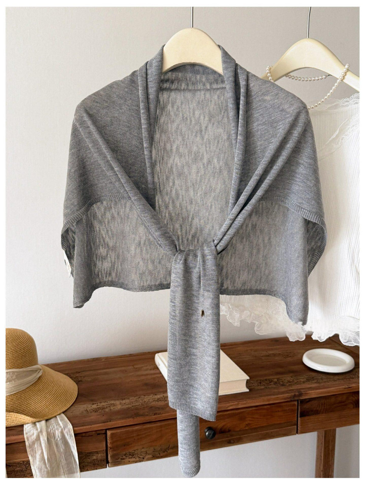 Bamboo-Section Linen Viscose Slimming Cape For Women