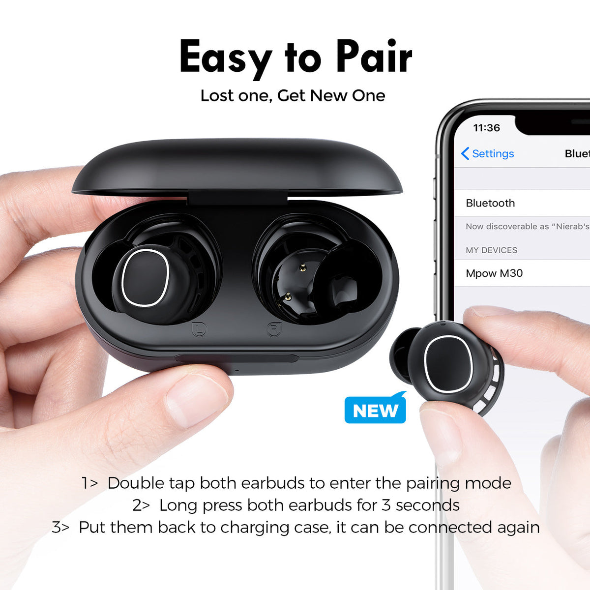 Sports running wireless headphones