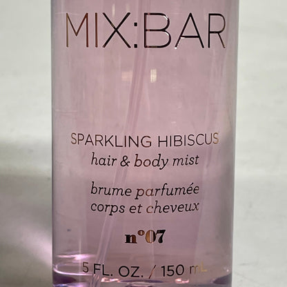 MIX:BAR Hair & Body Mist Sparkling Hibiscus 5 fl oz each Clear 052-05-4019