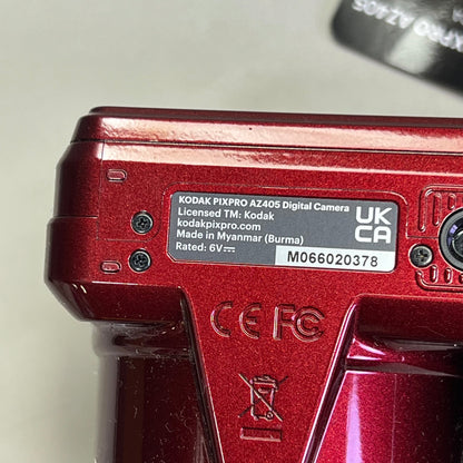 KODAK PIXPRO Digital Camera 40X Zoom 20 Megapixel AZ405 Red (New- Open Box)