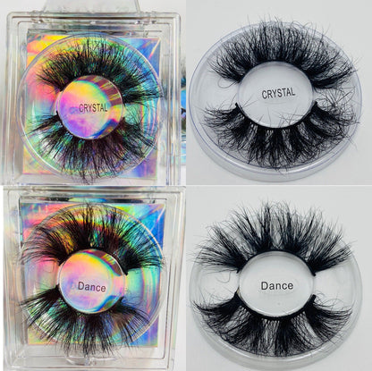 Fluffy Eyelashes 8D 25mm Mink Eyelashes 27mm Long Thick Net Red False Eyelashes