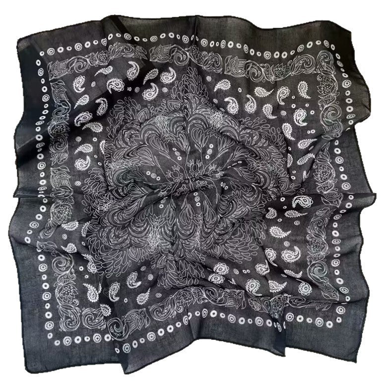 Korean-style Fresh And Delicate Floral Silk Scarf