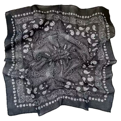 Korean-style Fresh And Delicate Floral Silk Scarf