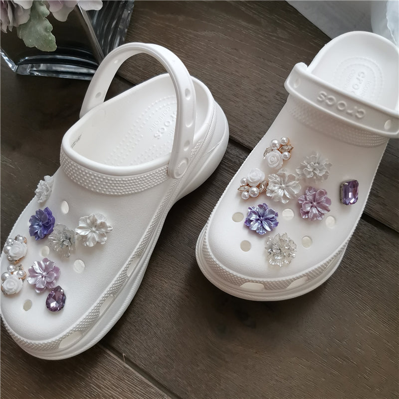 Shoe Flower Dream Purple Flower Decoration Accessories