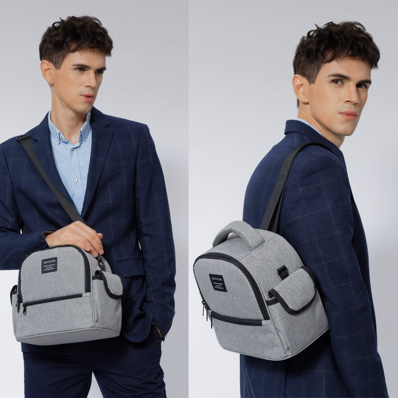 Creative fashion multifunctional backpack insulation bag lunch box bag lunch bag cold storage ice pack