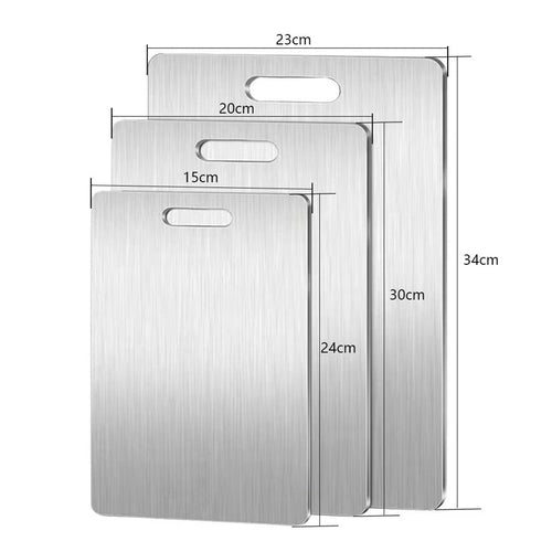 Medical - grade Pure Titanium Double - Sided Kitchen Cutting Board. Easy to clean.