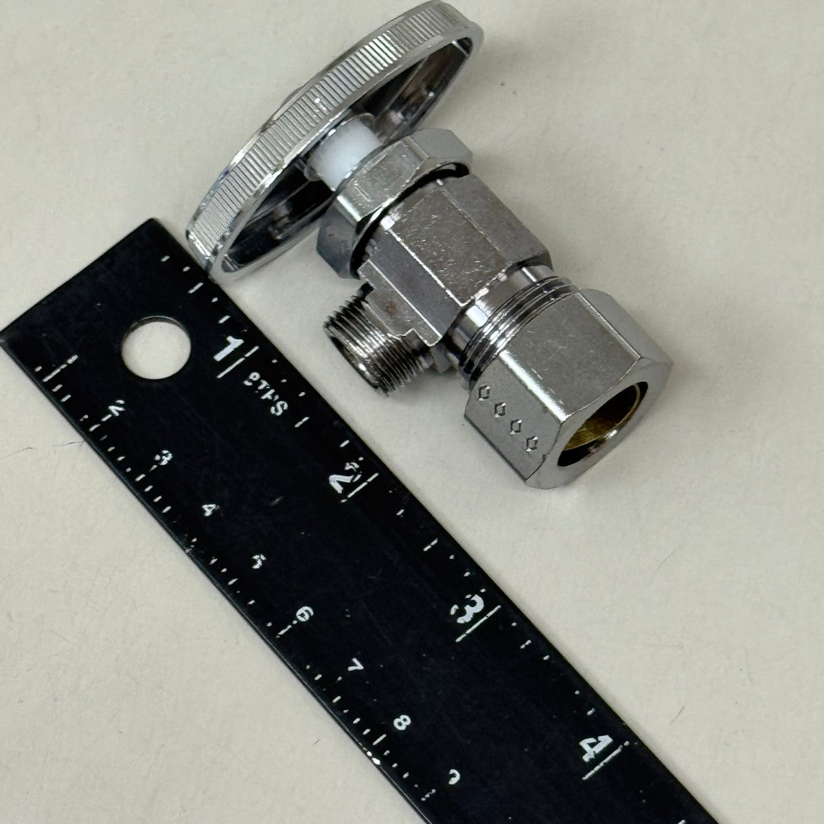 BRASSCRAFT (2 Pack) Multi-Turn Angle Valve 1/2"Nominal Compression Inlet X 3/8" Chrome Plated OCR19L1X-CB