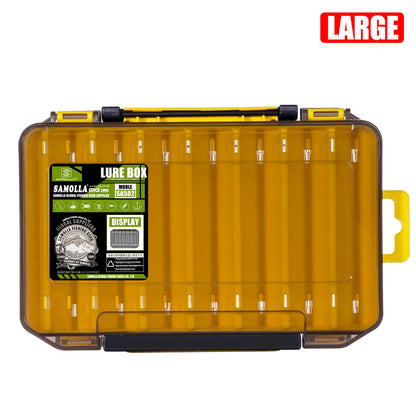 14-Compartment Fishing Tackle Box for Accessories, Lures & Hooks, Double-Sided Organizer.