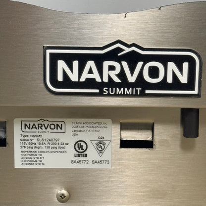 NARVON SUMMIT Slushy Machine 115V/1100W Two 3.2 gal Bowls Black NSSM2