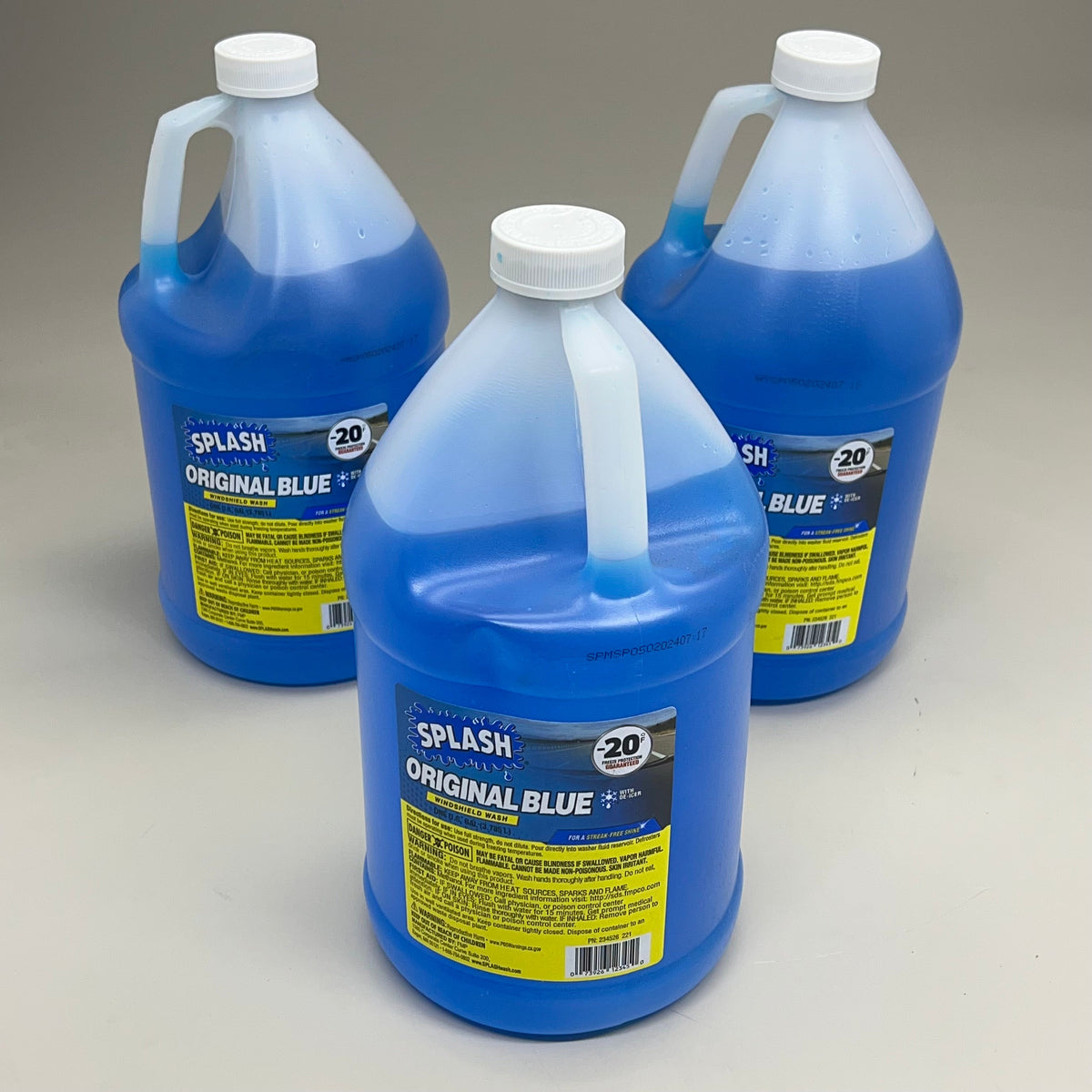 SPLASH (3 PACK) Original Blue Windshield Wash -20 Freeze Protection 234526221