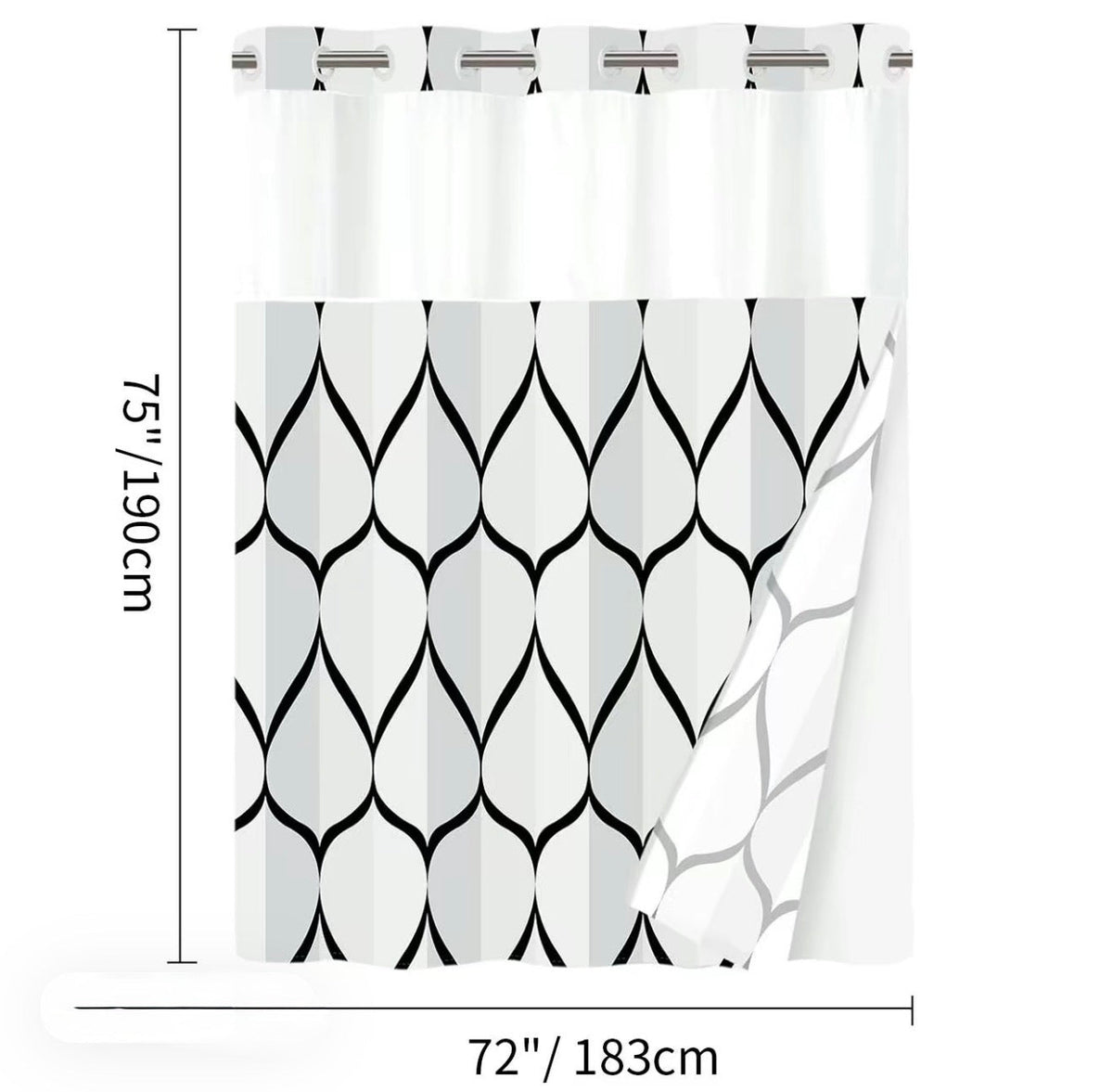 GeoWave Shower Curtain