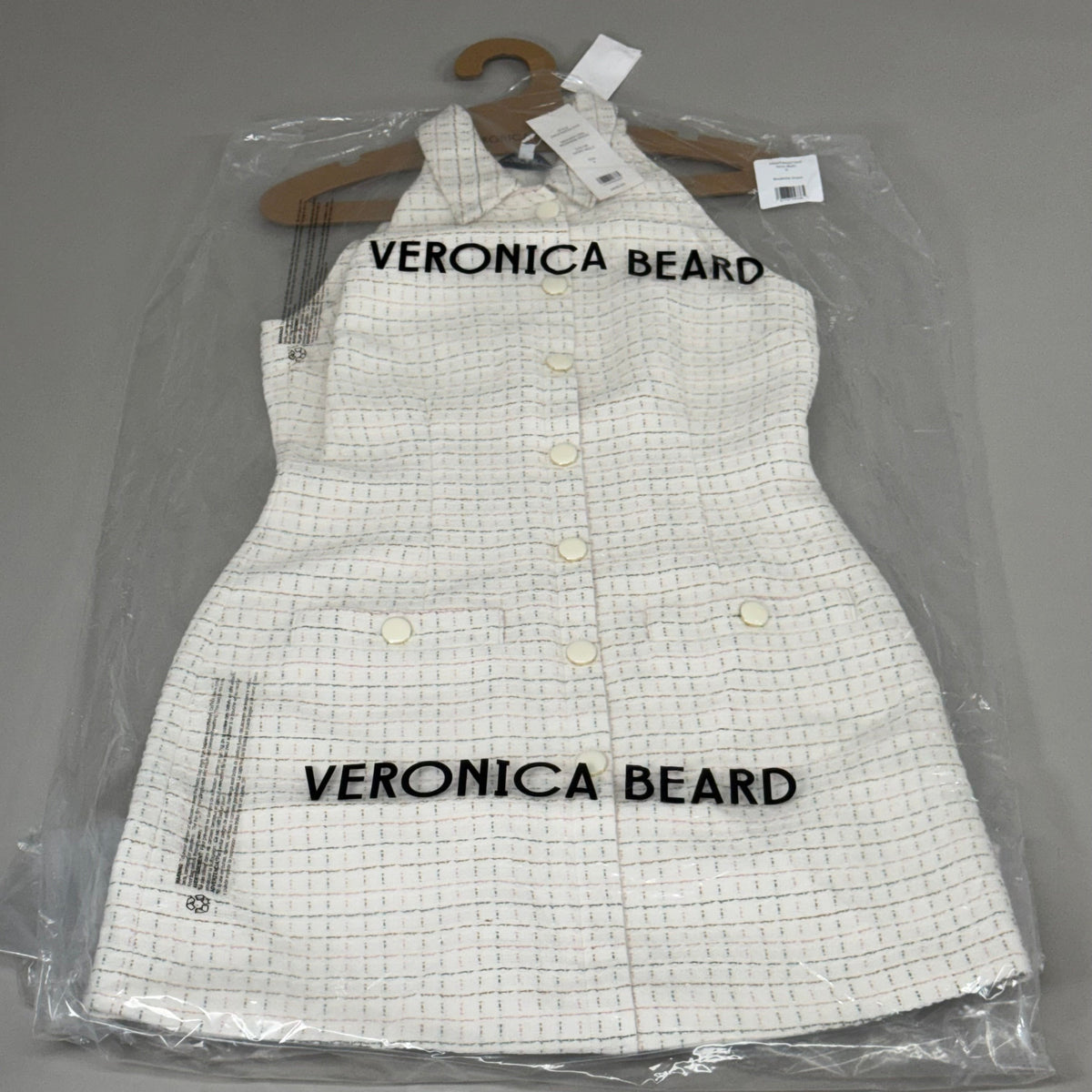 VERONICA BEARD Women's Sleeveless Roxanne Dress Sz-6 Ivory Multi 2406TW6521059