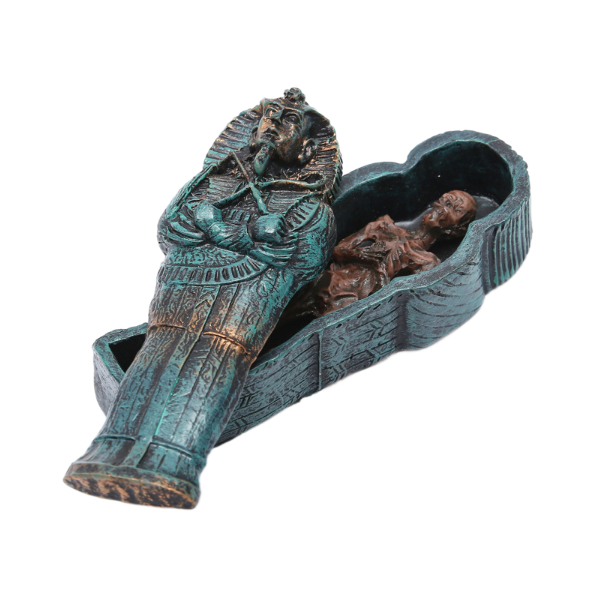 Mummy coffin fish tank resin ornaments