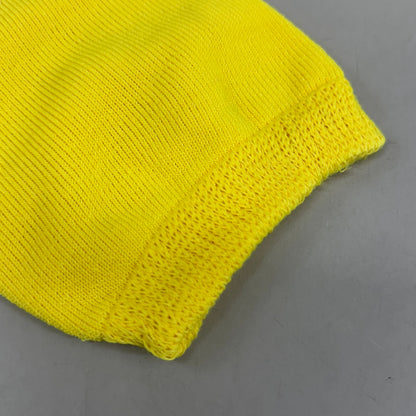PILLOW PAWS (4 PACK) Unisex Non-Skid Slipper Socks  Adult 3XL Yellow