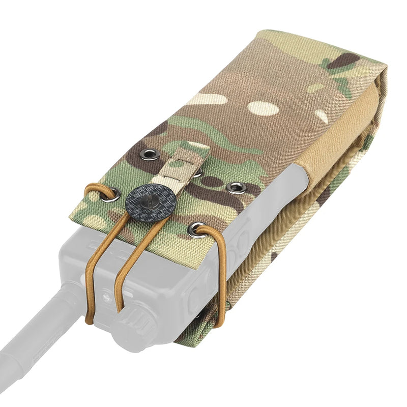 Tactical Universal Radio Pouch MPU5 PRC163 152 148 PTT Holder Bag Walkie-talkie Storage Pack