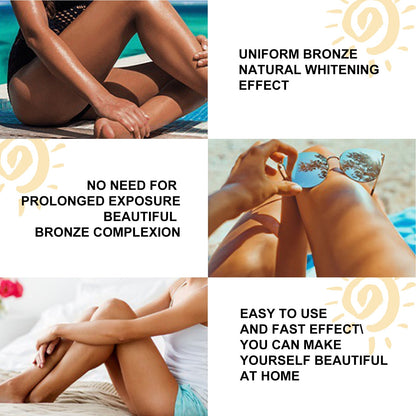 Help Black Cream, Beach Sunbathing Help Tan Skin Moisturizing Black Lotion