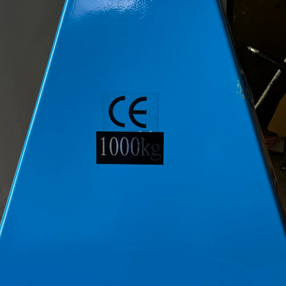 Electric Pallet Jack 1000Kg 62"L x 27"W x 51"H Blue GD2405176